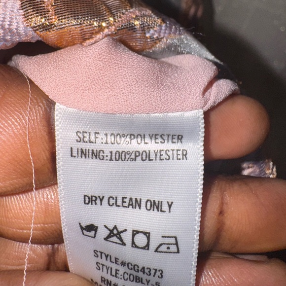 Buddy Love Pink and Gold Textured Dress - Picture 6 of 6